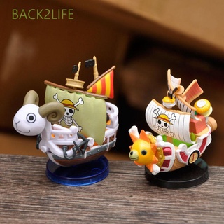 BACK2LIFE Gifts Collectible Doll Mini Toy Pirate Boat Model For Kids Thousand Sunny Going Merry Figure Ship Model