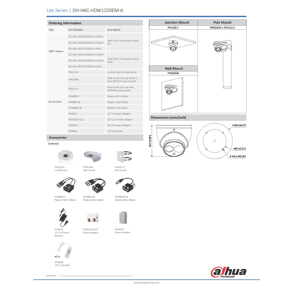 กล้องวงจรปิด-dahua-รุ่น-hac-hdw1200em-a-กล้องโดม-2mp-4ระบบ-มีไมค์ในตัว-รับประกัน-3-ปี