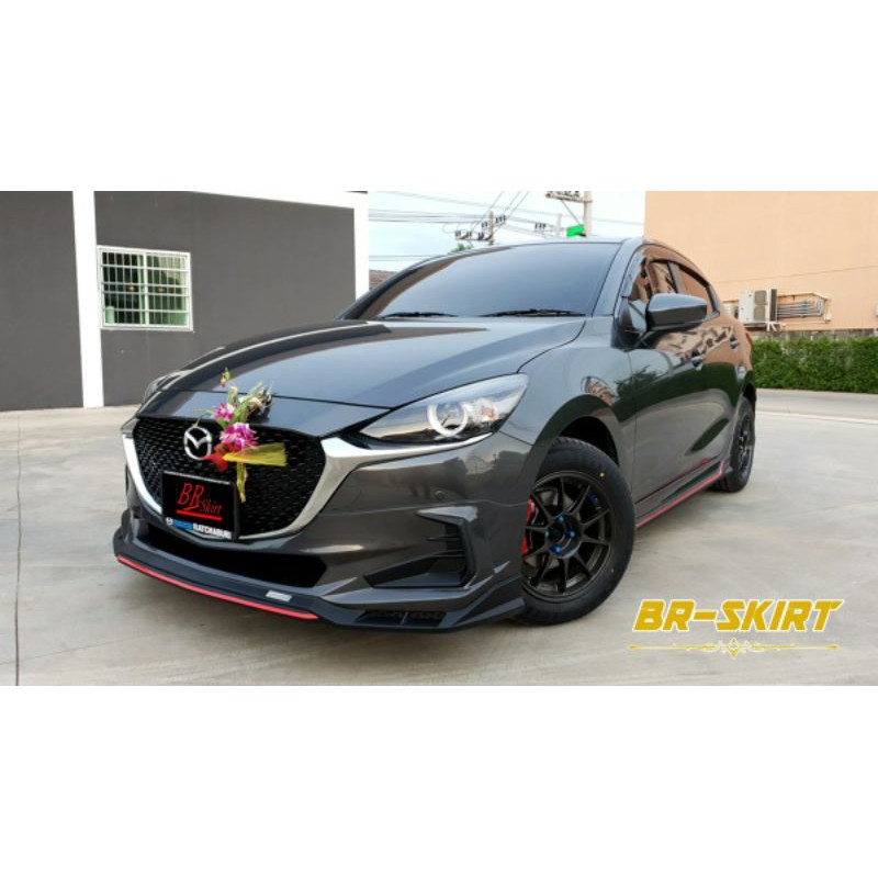 ชุดแต่งสเกิร์ต-mazda2-2020-2023-drive68-plus-แบบ-4-ประตู