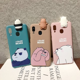 เคส Samsung J8 J7 J6 J6+ J5 J4 J4+ J2 A21S A9 A7 A6 A6+ M31 M30S M21 M20 Plus Prime Pro 2018 Cartoon Cute Bear TPU Soft Case Cover+Bear Doll