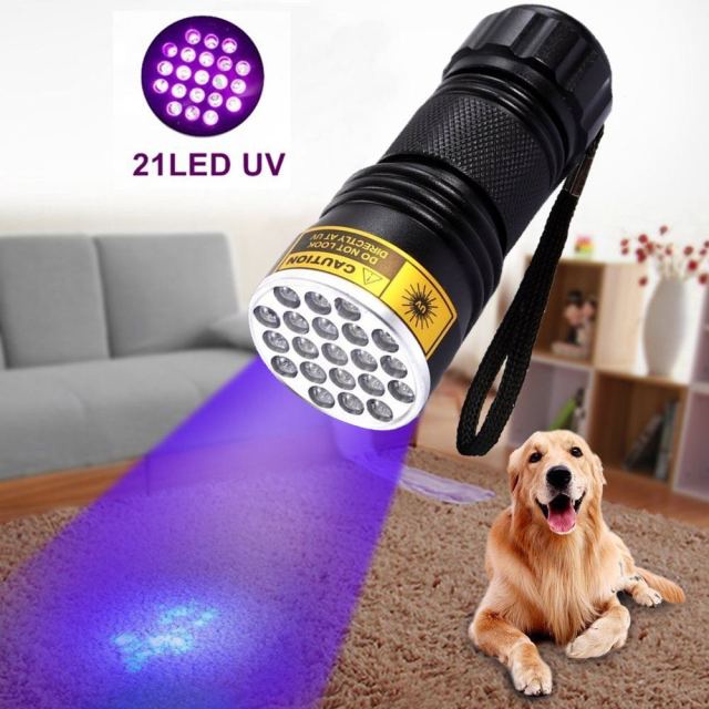 ไฟฉายยูวี AloneFire UV 21 LED Aluminium Invisible Blacklight Ink Marker ...