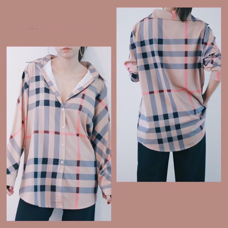 เสื้อเชิ้ต-ลายสก็อต-size-สาวอวบ