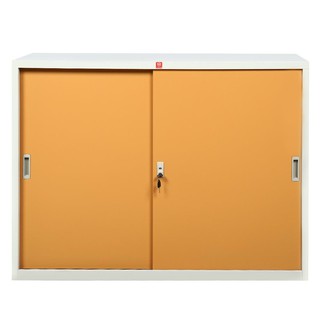 File cabinet CABINET STEEL KSS-120-EG BROWN Office furniture Home &amp; Furniture ตู้เอกสาร ตู้เหล็กบานเลื่อนทึบ KSS-120-EG