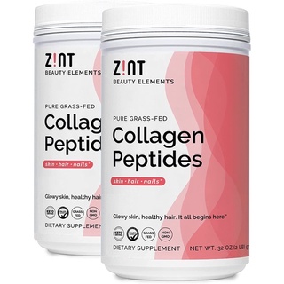ฟื้นฟูผิว ผม เล็บ ข้อต่อ Zint, Pure Grass-Fed Collagen Peptides, 16 oz
