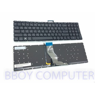 HP Keyboard คีย์บอร์ด HP Pavilion 15-AB 15-AK 15-AU 15-AN 15-AW SERIES ไทย-อังกฤษ มี Backlight