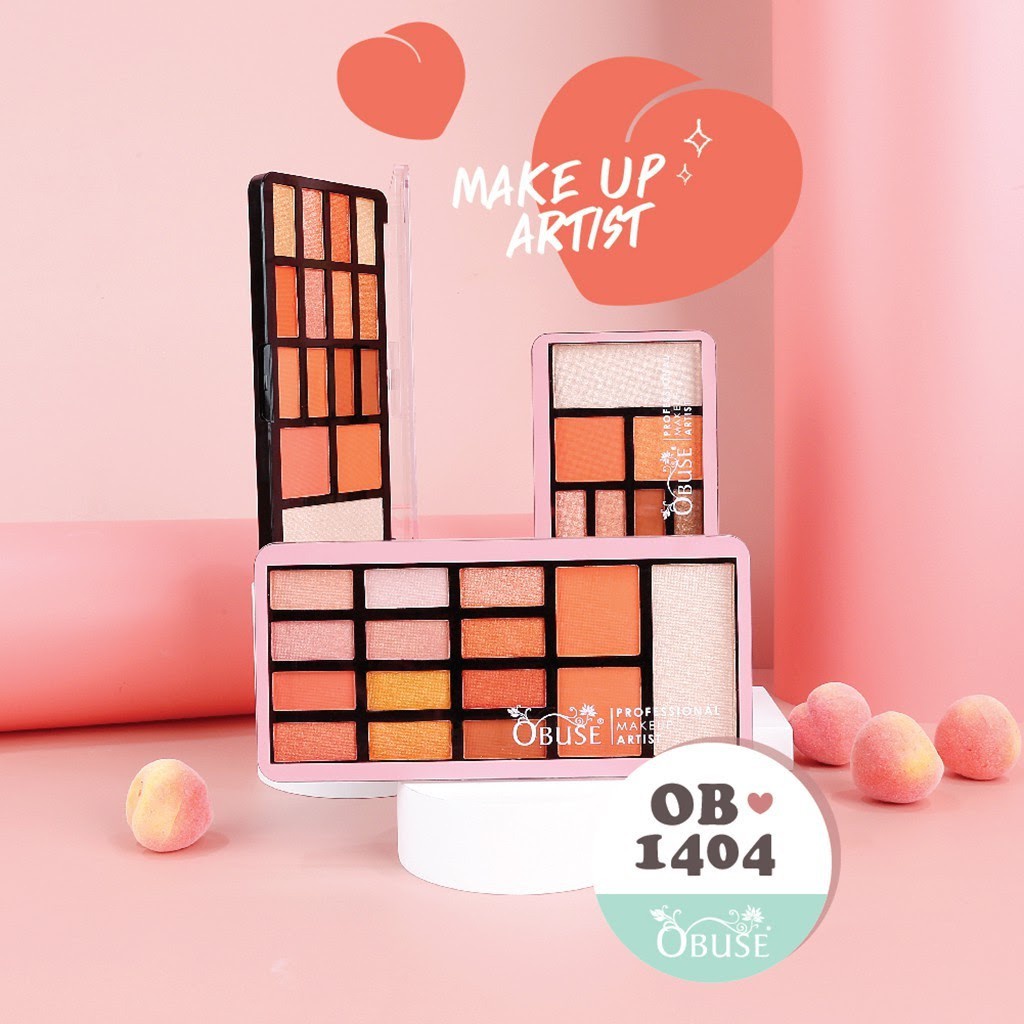 obuse-makeup-artist-ob1404-โอบิวซ์-เมคอัพ-อาร์ติสต์-เมคอัพพาเลท-บลัชออน-อายแชโดว์