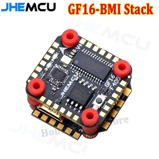 Jhemcu GF16-BMI Stack F405-BMI ตัวควบคุมการบิน BMI270 W/OSD AT7456E BLHELI_S 2-4S 13A 4in1 ESC Dshot600 สําหรับโดรน FPV Micro