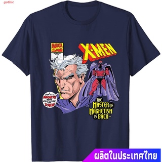 Tee เสื้อยืดแขนสั้น Marvel X-Men Magneto Master of Magnetism Comic T-Shirt Mens Womens T-shirts