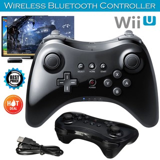 ภาพขนาดย่อของภาพหน้าปกสินค้าจอยสติ๊กไร้สายสำหรับ Nintend Wii U Pro พร้อม USB จากร้าน breezejl.th บน Shopee ภาพที่ 6