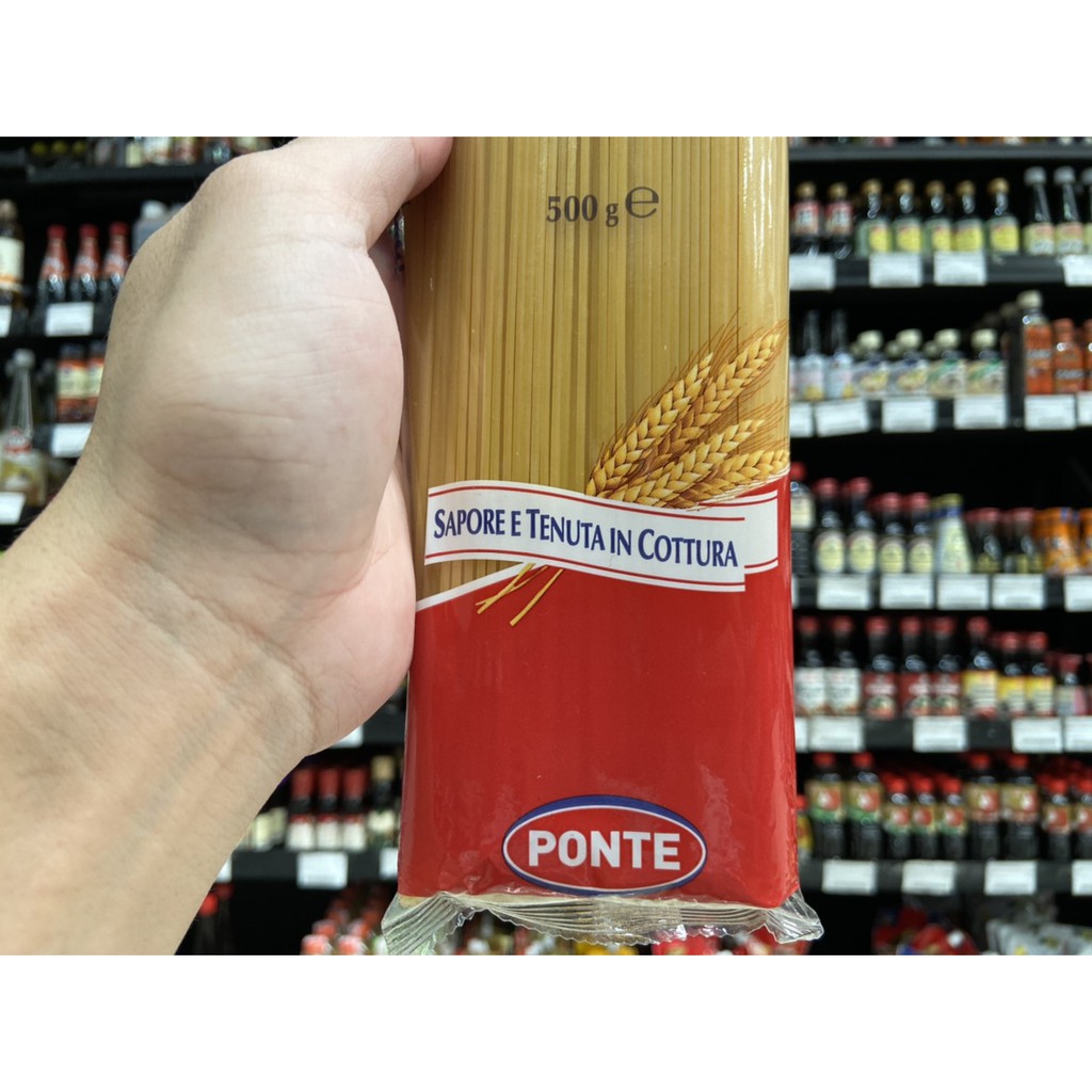 ponte-spaghetti-เบอร์-4-ขนาด-500-กรัม-0043-ปอนเต้-สปาเก็ตตี้-no-4-พาสต้าเส้นกลม-pasta