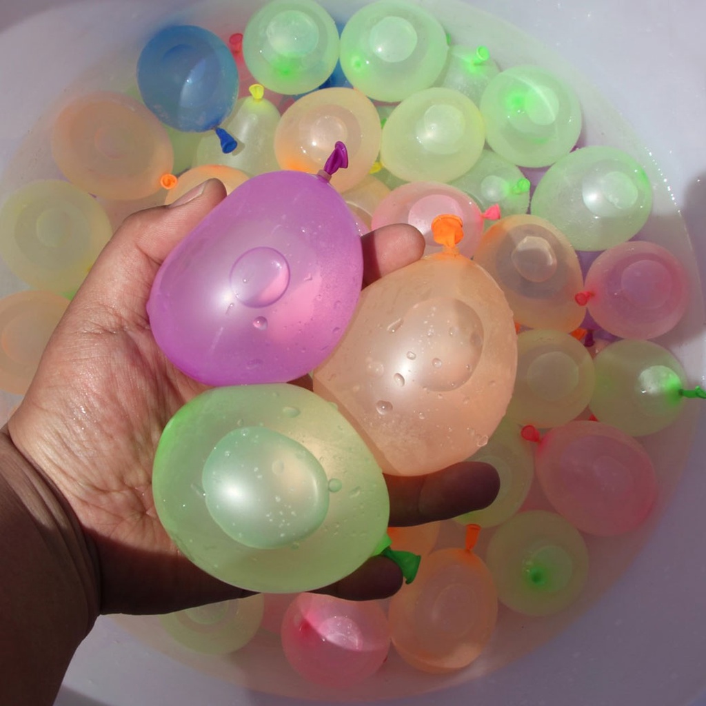dinophile-1-แพ๊ค-ลูกโป่งน้ำ-37-ลูก-ลูกโป่งเติมน้ำ-สีสันสดใส-ถูกที่สุด-water-balloon-happy-baby