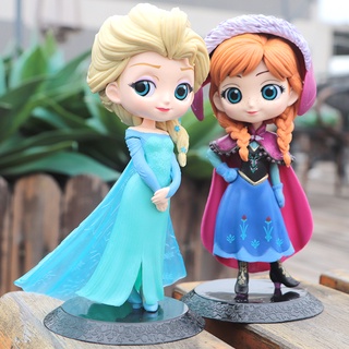 โมเดลตุ๊กตาการ์ตูนเจ้าหญิง Frozen PVC เหมาะกับของขวัญวันเกิด ของเล่นสําหรับเด็ก