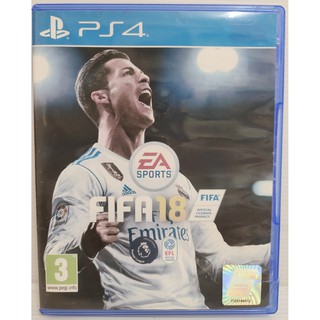 แผ่นPS4 แท้ - FIFA18  น่าสะสม แผ่นไม่มีแม้รอยขีดข่วน ✅✅