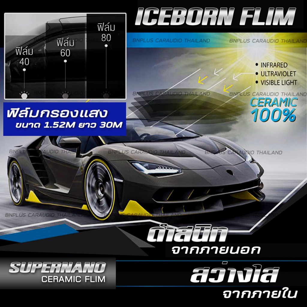 ขายยกม้วน-ฟิล์มกรองแสง-ฟิล์มติดรถยนต์-ขนาด-500ตารางฟุต-แบรนด์-iceborn-nano-ceramic-film-ฟิล์มติดกระจกบ้าน-ติดอาคาร