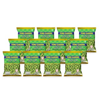 Tong Garden Wasabi Green Peas ถั่วลันเตาเขียวอบเกลือรสวาซาบิ 50 กรัม x 12 ซอง