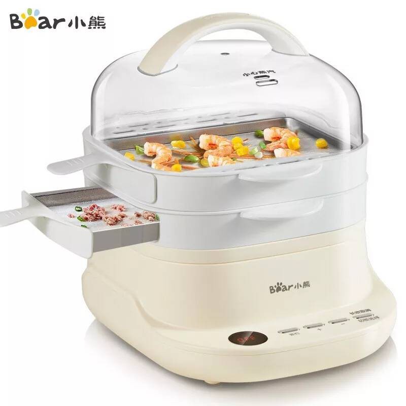 ราคาและรีวิวเครื่องนึ่งอาหาร นึ่งไฟฟ้า Steamer แบบลิ้นชัก ประเภทเครื่องทำอาหารนึ่งแป้งปากหม้อ เครื่องมัลติฟังก์ชั่น Seafood Steamer