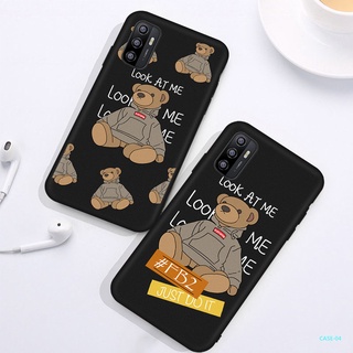 เคสโทรศัพท์ซิลิโคน แบบนิ่ม ลายหมี สําหรับ Samsung A13 5G A12 A03S A10S M12 A10 A02S A20S A20 A30 A11 A02 M02 A7 A01 M063