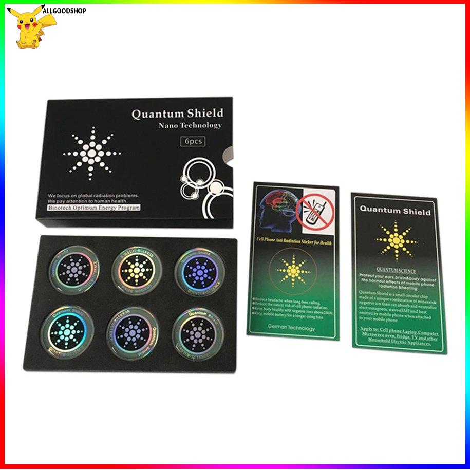 สติ๊กเกอร์-quantum-shield-6-ชิ้นสําหรับโทรศัพท์ป้องกันรังสี-6pcs-set-round-quantum-shield-sticker