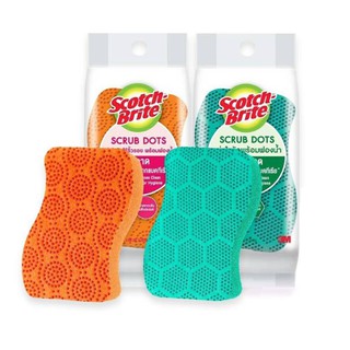 สินค้า Scotch-Brite® Set ScrubDot Scrub Dots รุ่นไร้ริ้วรอย และ รุ่นทั่วไป