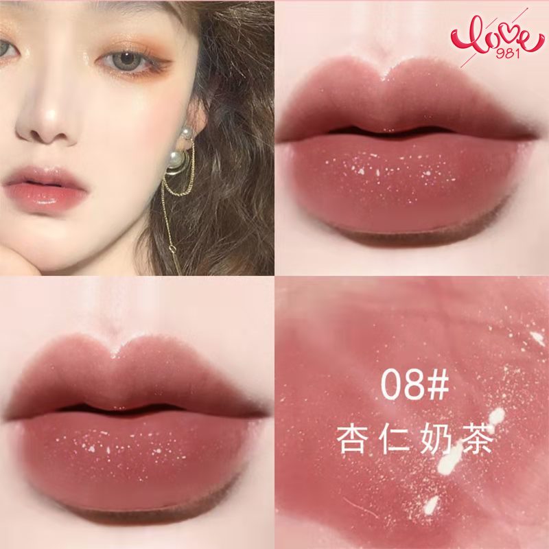 ภาพสินค้าลิปสติกที่ให้ความชุ่มชื้นของนักเรียนลิปกลอสที่ให้ความชุ่มชื้นและแวววาวเคลือบริมฝีปากวุ้นแก้ว   Student moisturizing lipstick moisturizing lip gloss and shimmering glaze glass jelly lip glaze จากร้าน aibolai888.th บน Shopee ภาพที่ 8