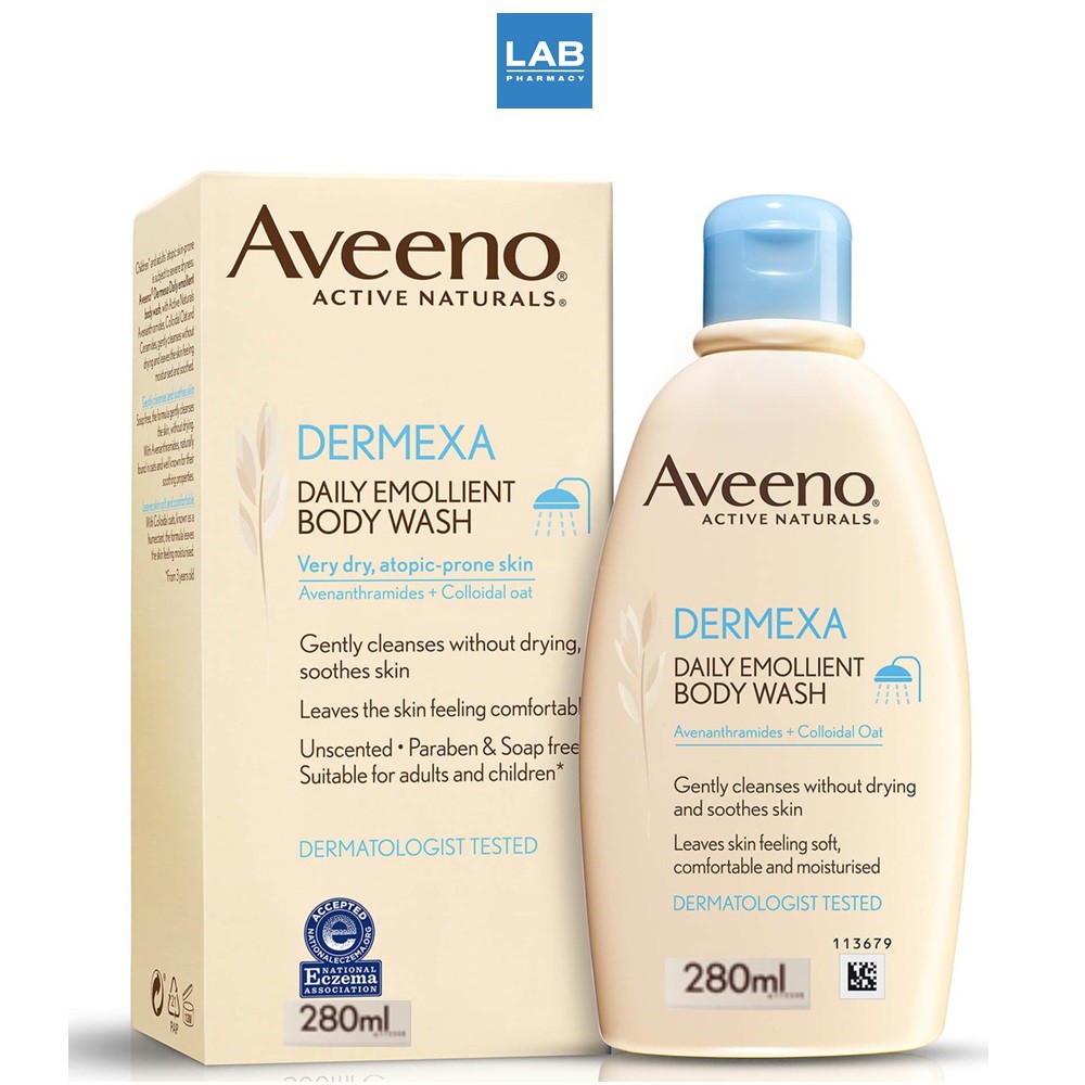 Aveeno Dermexa Daily Emollient Body Wash 280 ml. - อาวีโน่ เดอร์แม็กซ่า ...