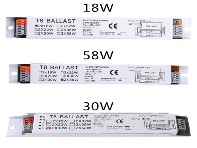 com-บัลลาสต์บัลลาสต์ไฟฟ้า-2x18-30-58w