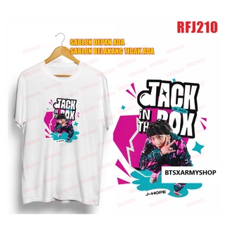 เสื้อยืดผ้าฝ้ายCOTTON (RF) เสื้อยืด พิมพ์ลาย BTS MEMBER JHOPE JACK IN THE BOXS-5XL