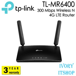 TP-Link MR6400 เราเตอร์ใส่ซิมปล่อย Wi-Fi (300Mbps Wireless N 4G LTE Router)TP Link ใส่ซิมใช้ได้ทันที/ivoryitshop