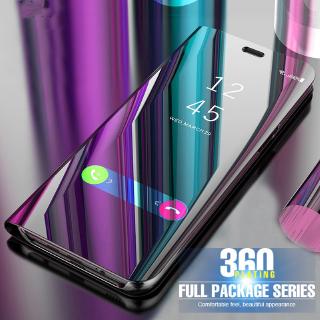 Oneplus 6 7 7T Pro Phone Case Smart Flip Mirror Full Cover
