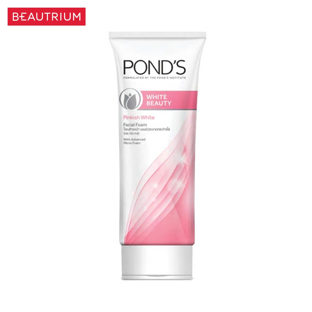 ponds-pinkish-white-foam-โฟมล้างหน้า-100g