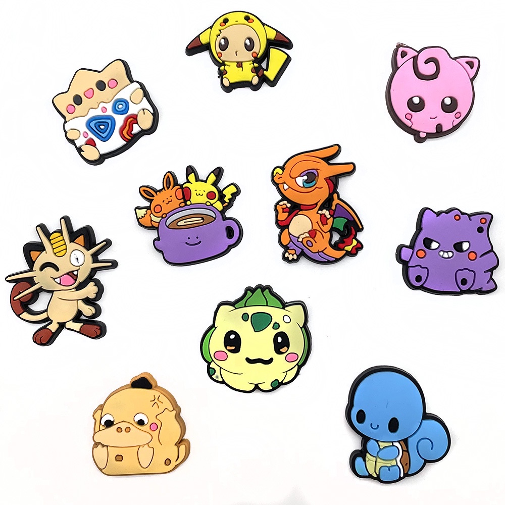 อุปกรณ์เสริม-จี้หมุดรองเท้า-ลายการ์ตูน-pokemon-jibitz-pikachu-croc-jibbits-น่ารัก-สําหรับตกแต่งรองเท้าผู้ชาย