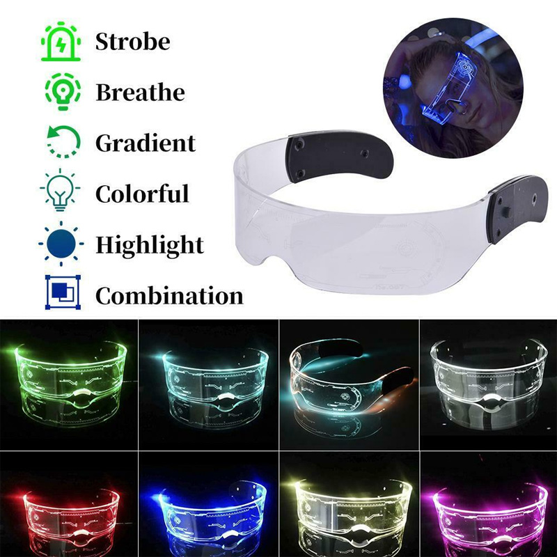 พร้อมส่ง-แว่นตาปาร์ตี้-7-สี-light-up-glasses-แว่นตา-led-เป็นคนที่สว่างที่สุดในงานปาร์ตี้