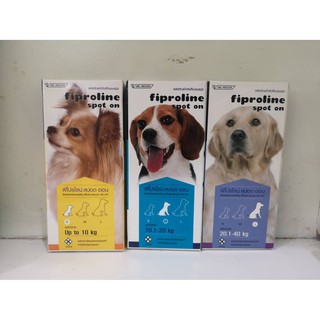 ภาพหน้าปกสินค้าFiproline Spot On ฟิโปรไลน์ ยาหยอดกำจัดเห็บหมัด สำหรับสุนัข  S  M L  มีทะเบียน ปลอดภัย ที่เกี่ยวข้อง
