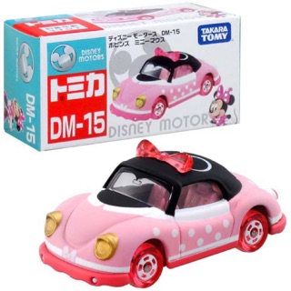 แท้ 100% จากญี่ปุ่น โมเดล ดิสนีย์ มินนี่เม้าส์ Takara Tomy Tomica Disney DM-15 Minnie Mouse Pink Dress Clear Pink Ribbon