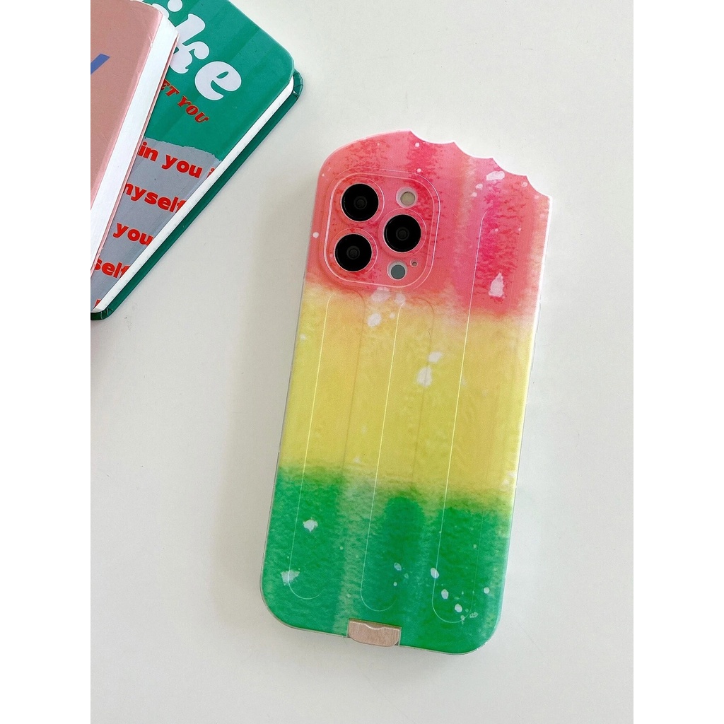 เคส-โทรศัพท์ไอโฟน-iphone-รูปร่าง-ไอติม-รุ้ง