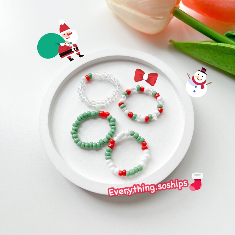 ภาพสินค้า(พร้อมส่ง) แหวนลูกปัด ลูกปัด แหวน กำไล กำไลลูกปัด จากร้าน guseul_brand บน Shopee ภาพที่ 5