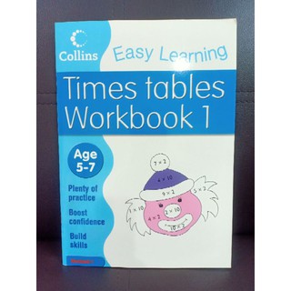 แบบฝึกหัดปกอ่อน Time Tables Workbook 1