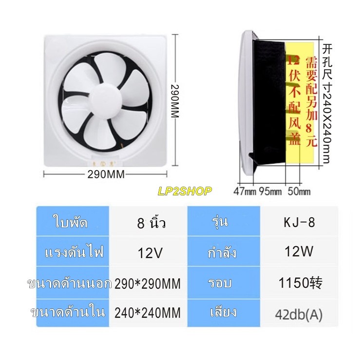 พัดลมระบายอากาศ-dc12v-สำหรับระบบโซล่าเซลล์