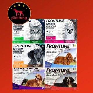 ภาพขนาดย่อของภาพหน้าปกสินค้าFrontline Plus ฟรอนท์ไลน์ พลัส ยาหยอดกำจัดเห็บ หมัด สุนัข และแมว จากร้าน pantangpetshop บน Shopee