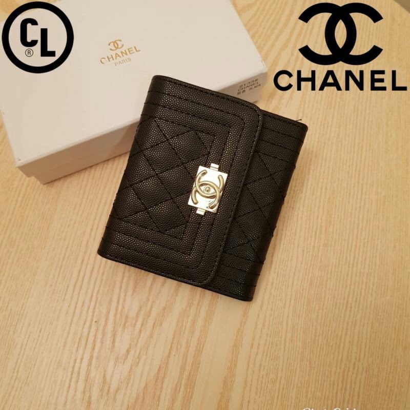 กระเป๋าสตางค์ใบสั้น์chanel-wallet-styleกระเป๋าสตางค์พร้อมกล่อง