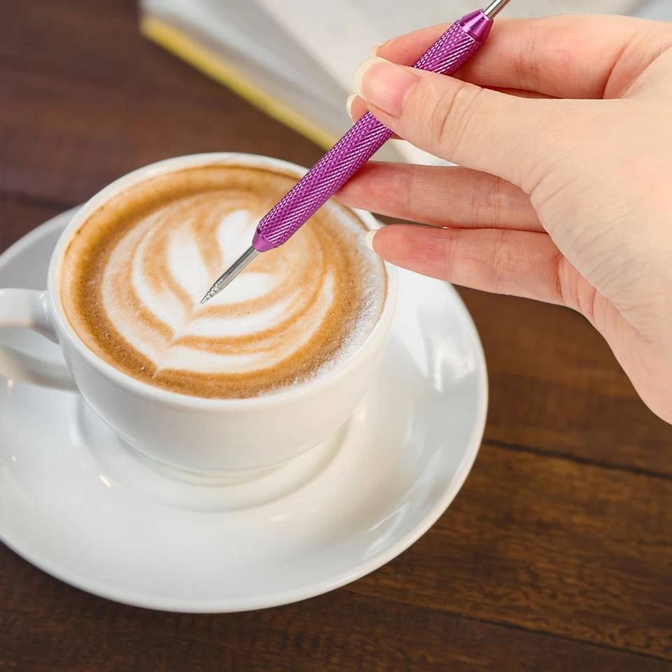 เข็มวาดลายกาแฟ-latte-art-pen-stainless-steel-เข็มวาดหน้ากาแฟ-อุปกรณ์วาดฟองนมบนแก้วกาแฟ-มีพร้อมส่ง