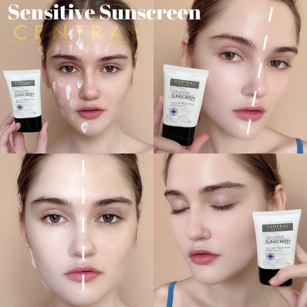 รูปภาพสินค้าแรกของSensitive Sunscreen : ครีมกันแดดสูตรเนื้อน้ำนม สำหรับผู้ที่มีสิวและผิวแพ้ง่าย คุณแม่ตั้งครรภ์ใช้ได้