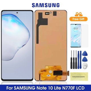 อะไหล่หน้าจอสัมผัส Lcd สําหรับ Samsung Galaxy Note10 Lite จอแสดงผล Lcd สําหรับ Samsung N770F / Ds N770F / Dsm จอแสดงผล Lcd Note10 Lite N770 จอแอลซีดี