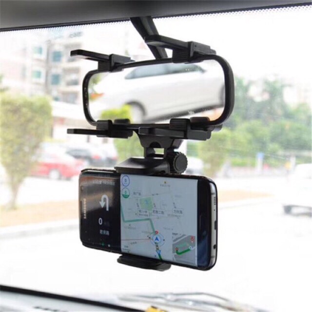 ภาพหน้าปกสินค้าXSHOPที่จับโทรศัพท์ ที่จับมือถือ ในรถ แบบติดกระจกมองหลัง