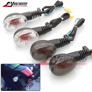 Motorcycle Amber Plastic Turn Signals Light Clear Fit For Kawasaki Ninja 250R 2008-2012 650 Vulcan S KLX250S KLX 250SF 2