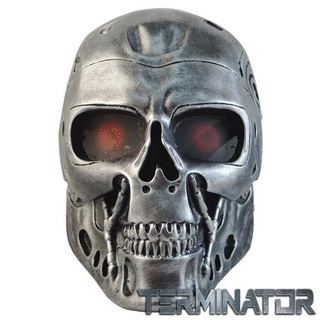 Mask หน้ากาก จากหนัง Terminator เทอร์มิเนเตอร์ T800 คนเหล็ก ฅนเหล็ก Ironman วัสดุ ไฟเบอร์กลาส สยอง สุดโหด หมวก Marvel DC