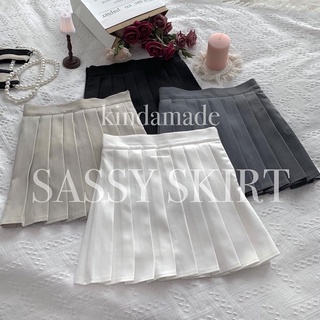 ภาพย่อรูปภาพสินค้าแรกของ(พร้อมส่งมีสีใหม่) KINDARARE SASSY SKIRT กระโปรงเอวสูงจีบรอบ (มีกางเกงซับใน)