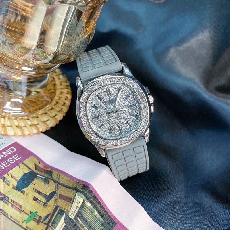 geneva-watch-เจนีวา-นาฬิกาข้อมือ-ปาเต๊ะ-patek-สายซิลิโคนนิ่มมาก-รุ่นที่ขายดีที่สุดไฮโซหรูหรา-มีรับประกันส
