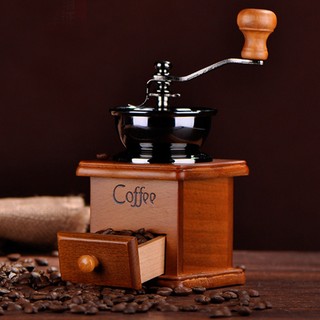 ภาพหน้าปกสินค้าเครื่องบดกาแฟ มือหมุน วินเทจ Coffee Bean Molinillo ที่เกี่ยวข้อง