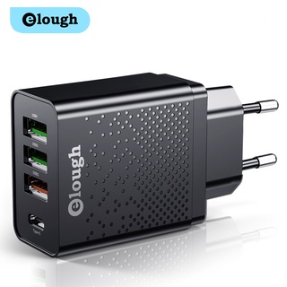 Elough Quick Charge 4.0 PD 3.0 Fast Charger 4 Ports 20W Mobile Phone Charger Adapter